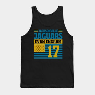 Jacksonville Jaguars Engram 17 American Flag Football Tank Top